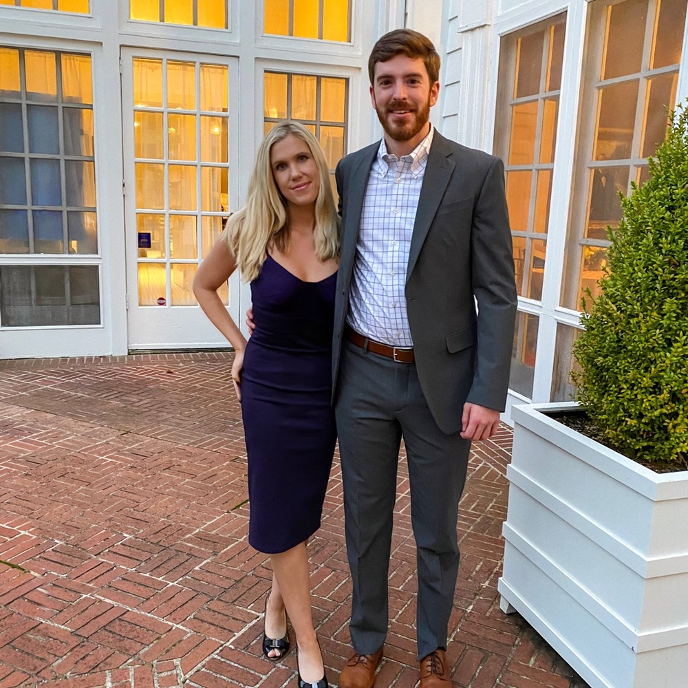 Lulus navy body on dress size S